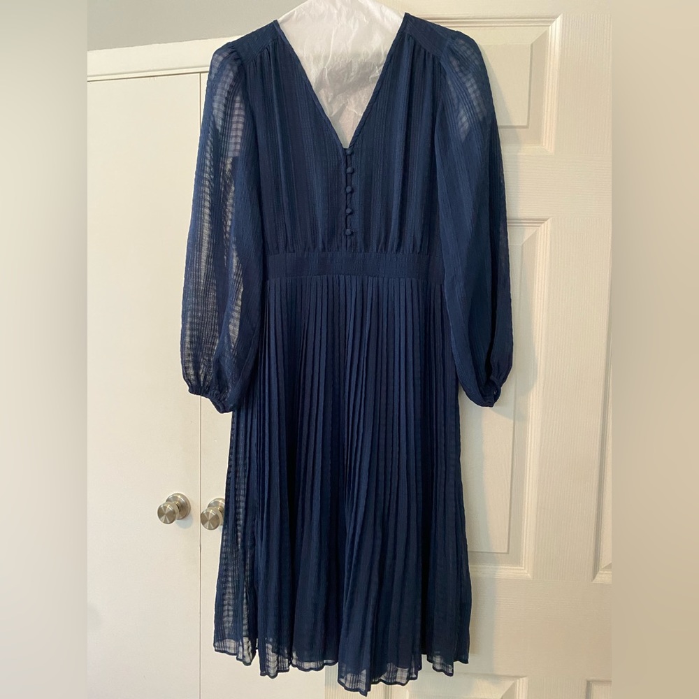 Ann Taylor navy dress workwear church dress 0